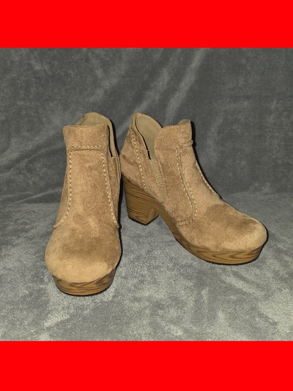 Pierre Dumas Chunky Wedge Booties - Women's 8